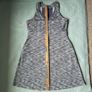 MPG Purple and Gray Halter Midi Dress Sheath Style